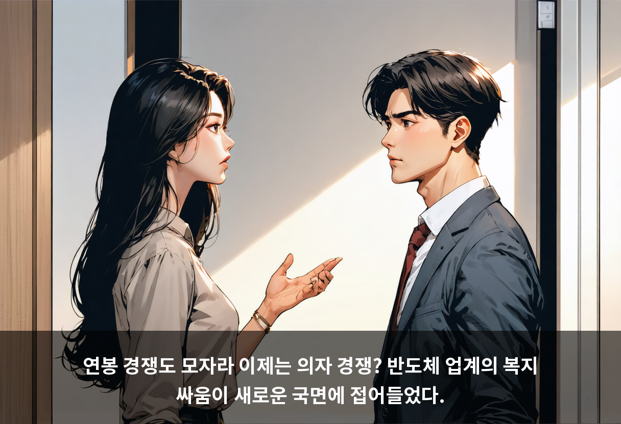 연봉 경쟁도 모자라 이제는 의자 경쟁? 반도체 업계의 복지 싸움이 새로운 국면에 접어들었다.