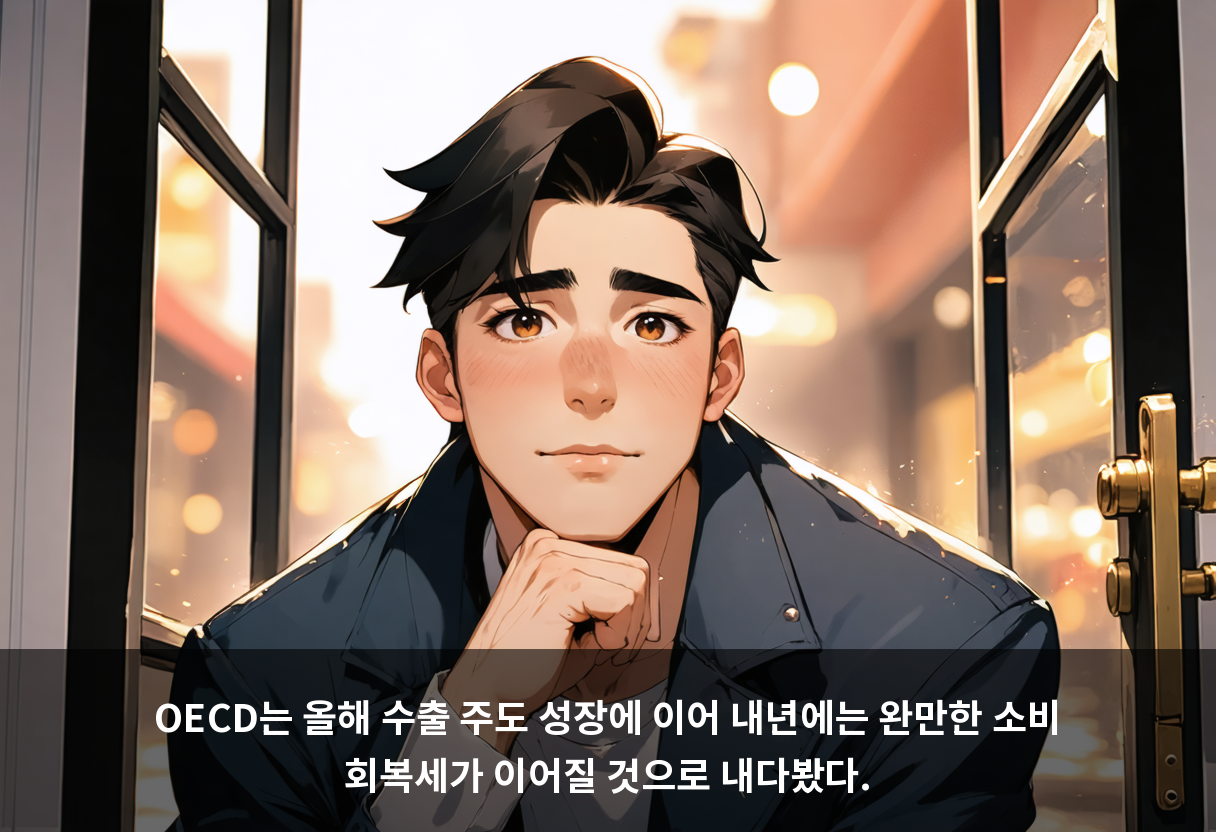 OECD는 올해 수출 주도 성장에 이어 내년에는 완만한 소비 회복세가 이어질 것으로 내다봤다.