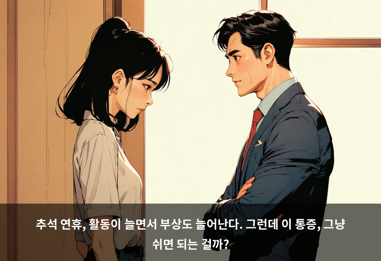 추석 연휴, 활동이 늘면서 부상도 늘어난다. 그런데 이 통증, 그냥 쉬면 되는 걸까?