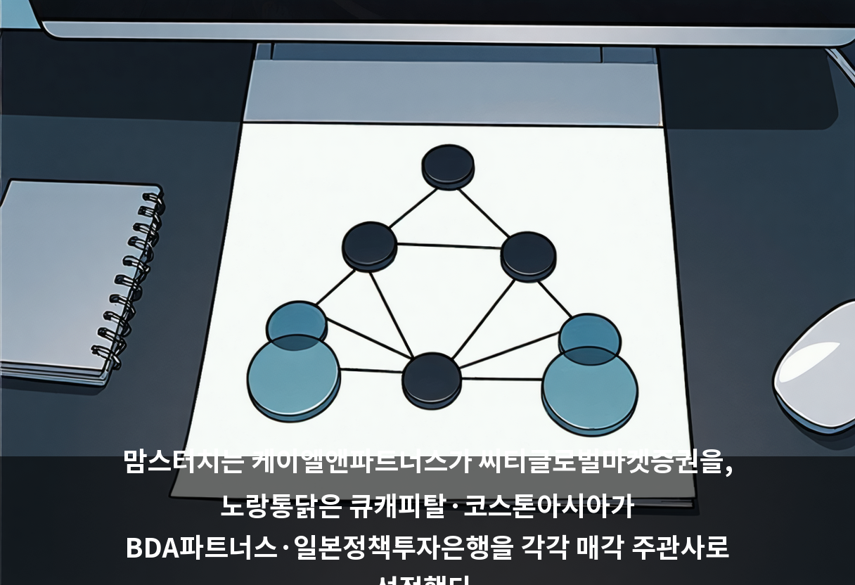 맘스터치는 케이엘앤파트너스가 씨티글로벌마켓증권을, 노랑통닭은 큐캐피탈·코스톤아시아가 BDA파트너스·일본정책투자은행을 각각 매각 주관사로 선정했다.