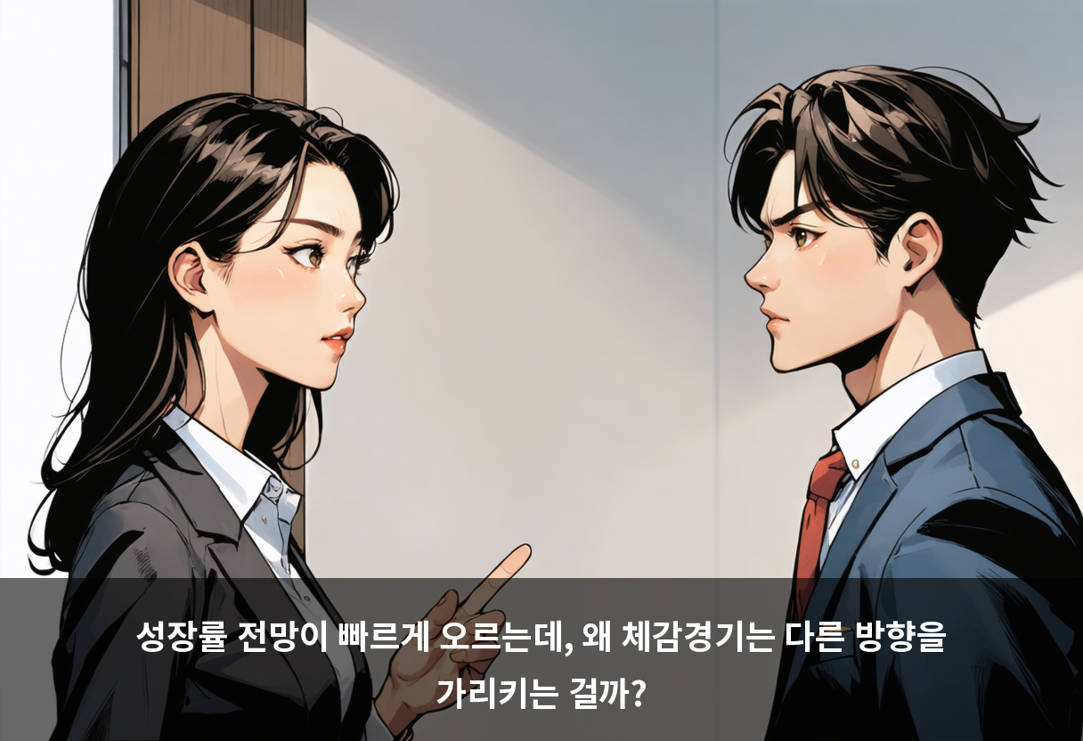 성장률 전망이 빠르게 오르는데, 왜 체감경기는 다른 방향을 가리키는 걸까?