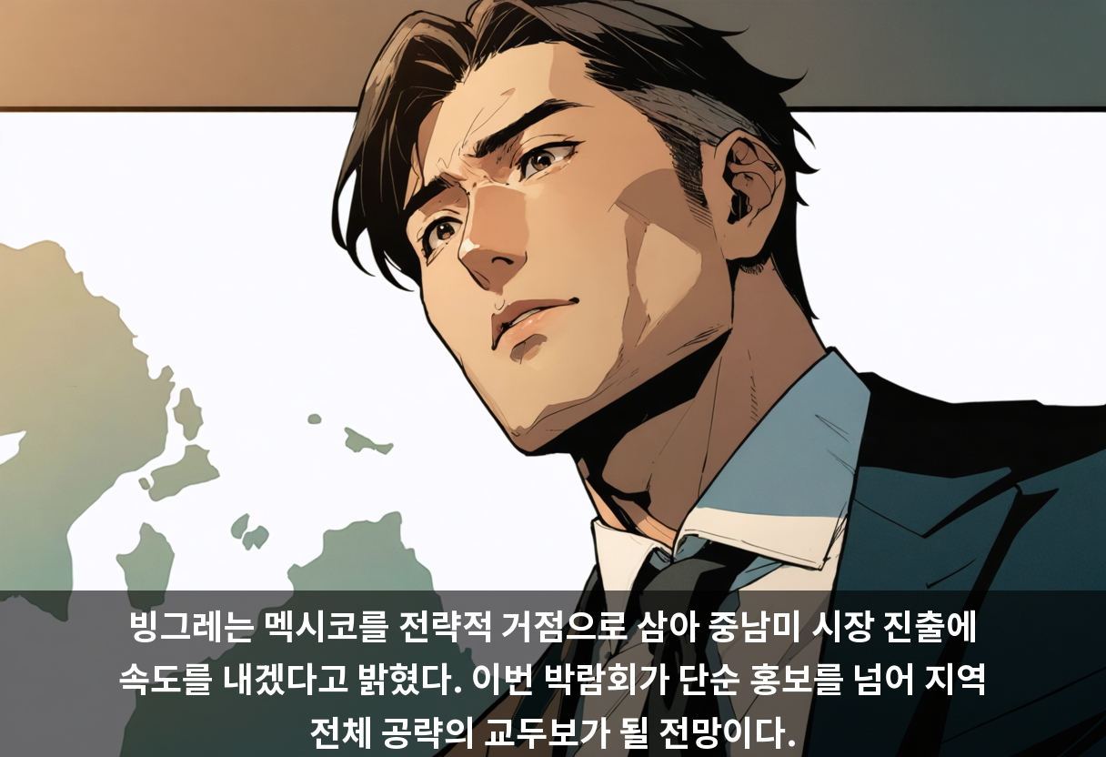 빙그레는 멕시코를 전략적 거점으로 삼아 중남미 시장 진출에 속도를 내겠다고 밝혔다. 이번 박람회가 단순 홍보를 넘어 지역 전체 공략의 교두보가 될 전망이다.