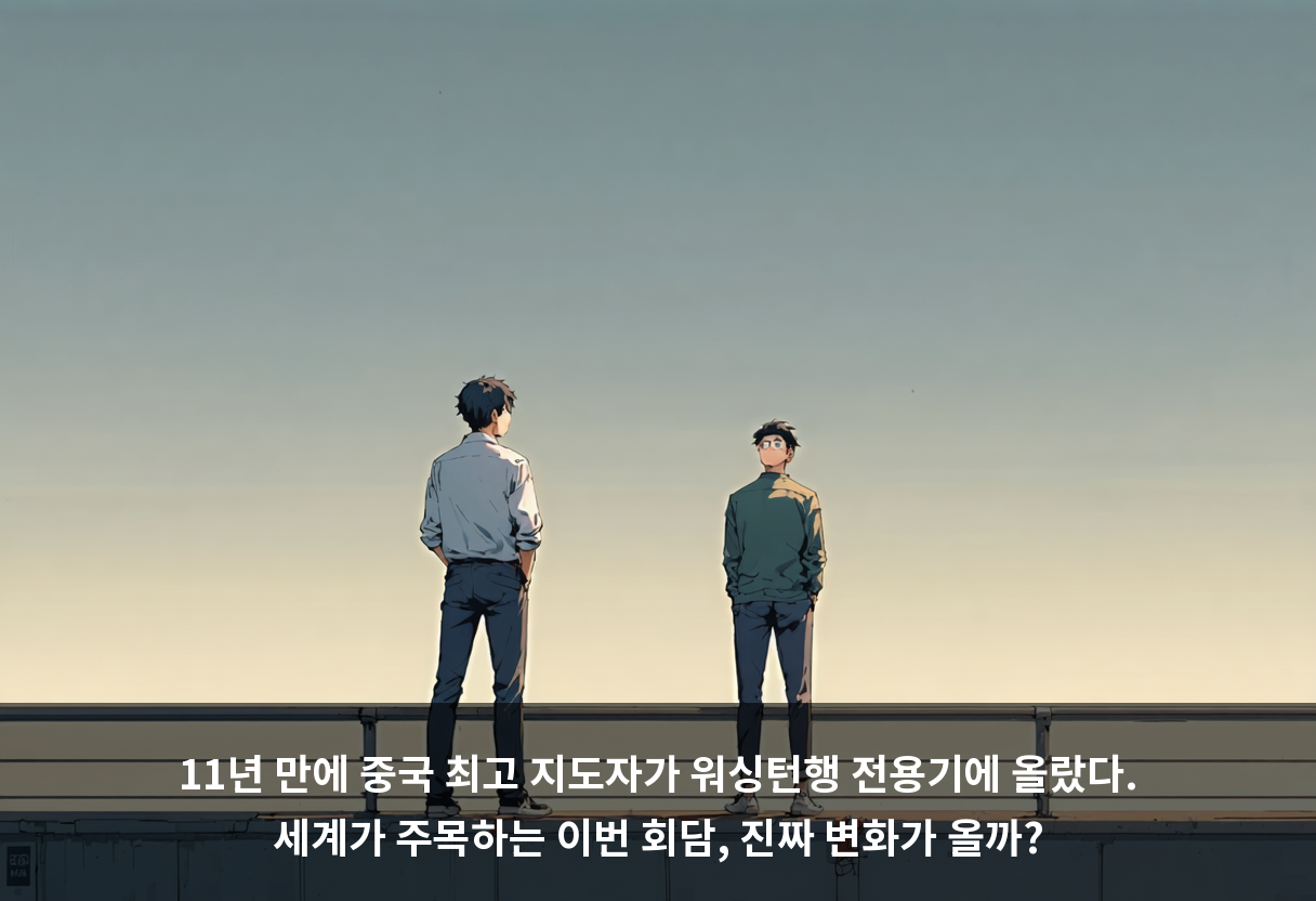 11년 만에 중국 최고 지도자가 워싱턴행 전용기에 올랐다. 세계가 주목하는 이번 회담, 진짜 변화가 올까?