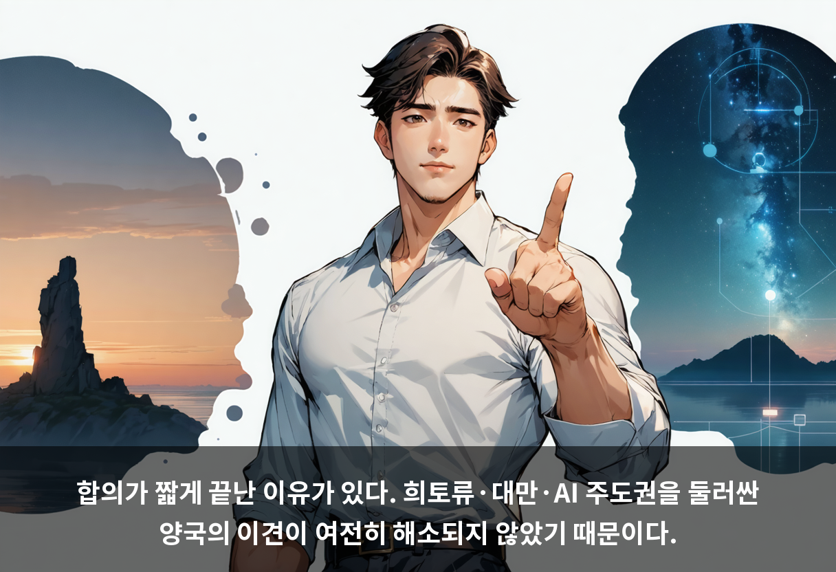 합의가 짧게 끝난 이유가 있다. 희토류·대만·AI 주도권을 둘러싼 양국의 이견이 여전히 해소되지 않았기 때문이다.