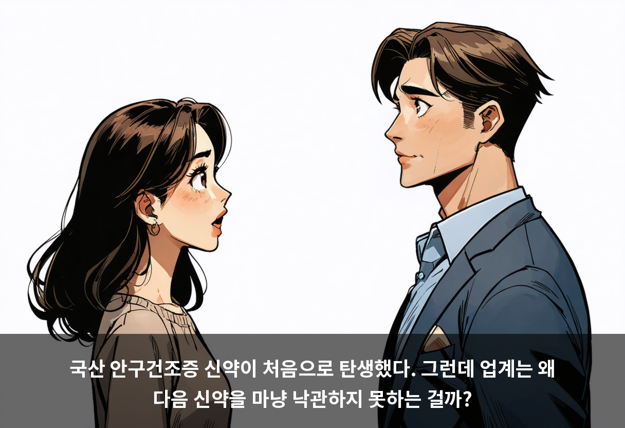 국내 첫 안구건조증 신약이 나왔는데, 다음 주자는 두 번 미끄러졌습니다 📏