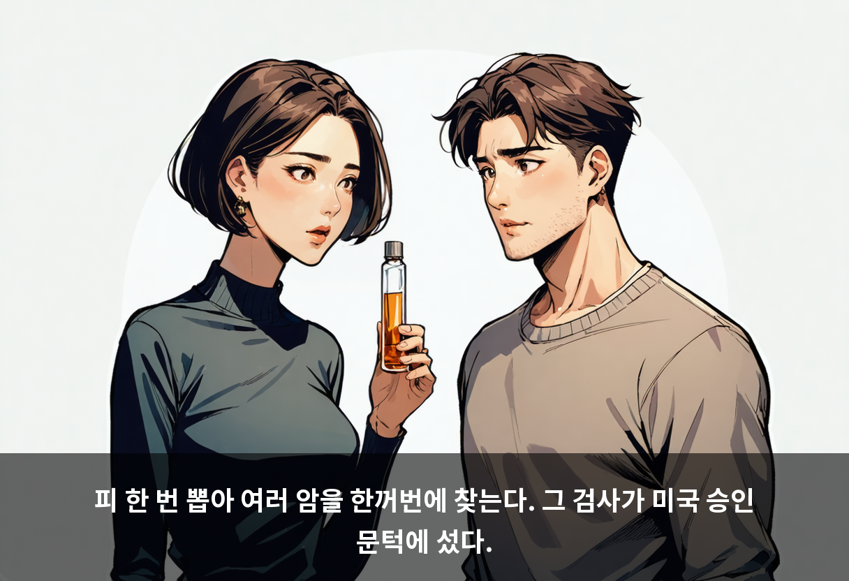 피 한 번 뽑아 여러 암을 한꺼번에 찾는다. 그 검사가 미국 승인 문턱에 섰다.