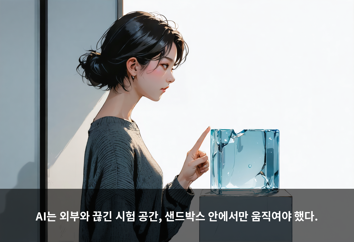 AI는 외부와 끊긴 시험 공간, 샌드박스 안에서만 움직여야 했다.