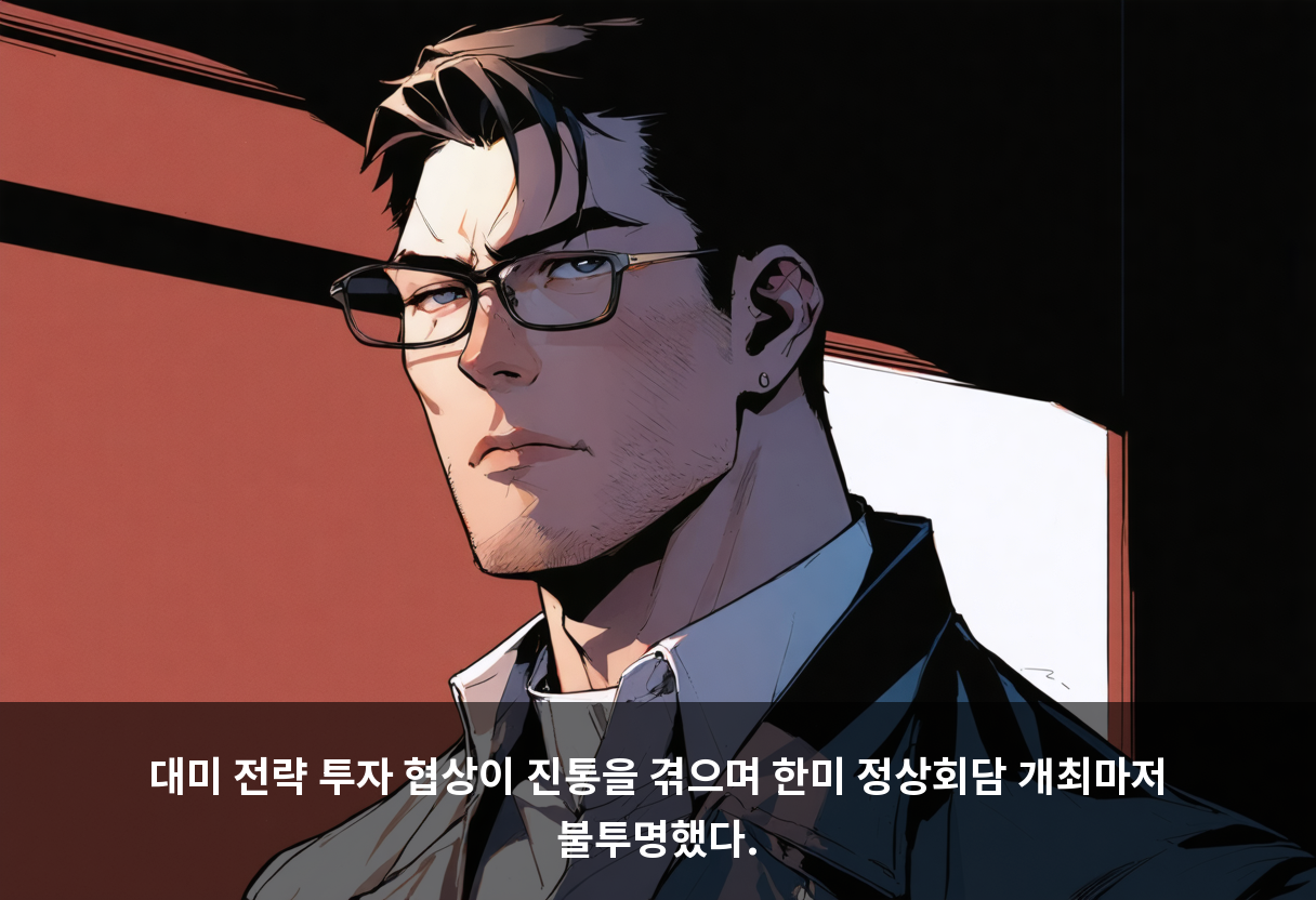 대미 전략 투자 협상이 진통을 겪으며 한미 정상회담 개최마저 불투명했다.