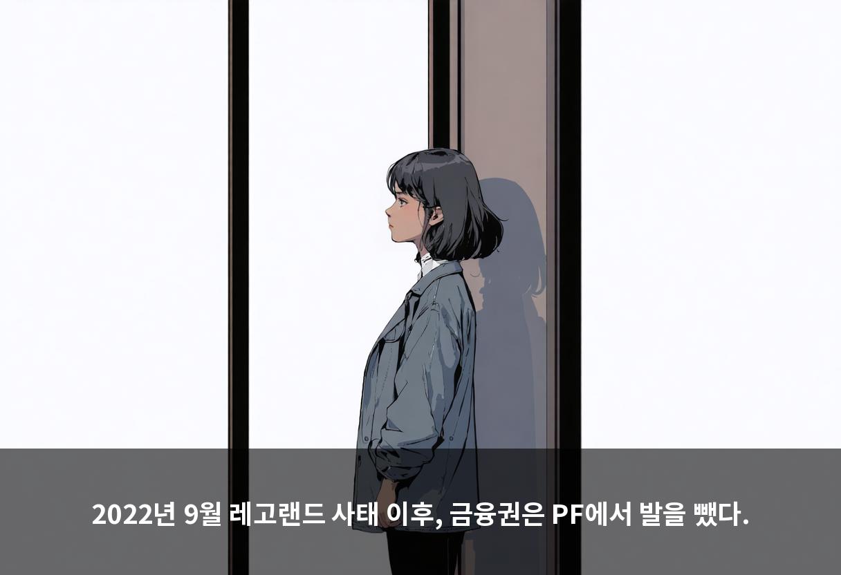 2022년 9월 레고랜드 사태 이후, 금융권은 PF에서 발을 뺐다.