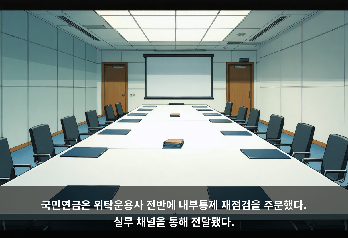 국민연금은 위탁운용사 전반에 내부통제 재점검을 주문했다. 실무 채널을 통해 전달됐다.
