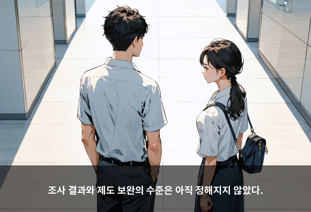 조사 결과와 제도 보완의 수준은 아직 정해지지 않았다.