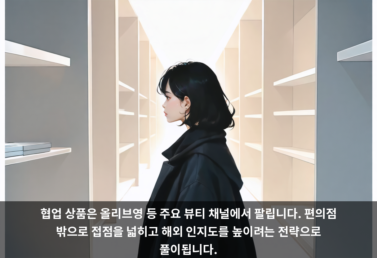 협업 상품은 올리브영 등 주요 뷰티 채널에서 팔립니다. 편의점 밖으로 접점을 넓히고 해외 인지도를 높이려는 전략으로 풀이됩니다.
