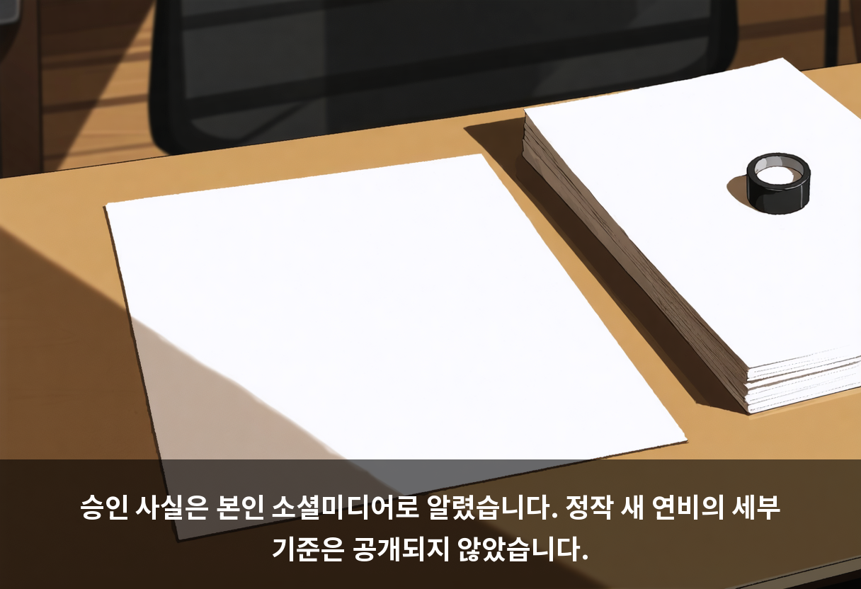 승인 사실은 본인 소셜미디어로 알렸습니다. 정작 새 연비의 세부 기준은 공개되지 않았습니다.
