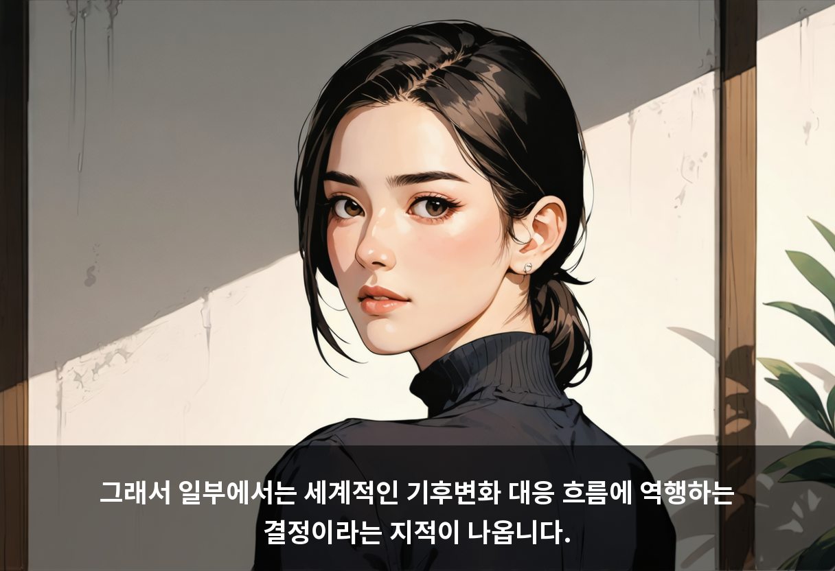 그래서 일부에서는 세계적인 기후변화 대응 흐름에 역행하는 결정이라는 지적이 나옵니다.