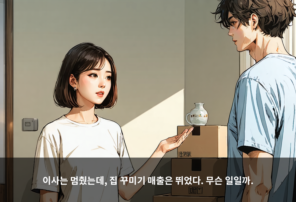 이사는 멈췄는데, 집 꾸미기 매출은 뛰었다. 무슨 일일까.