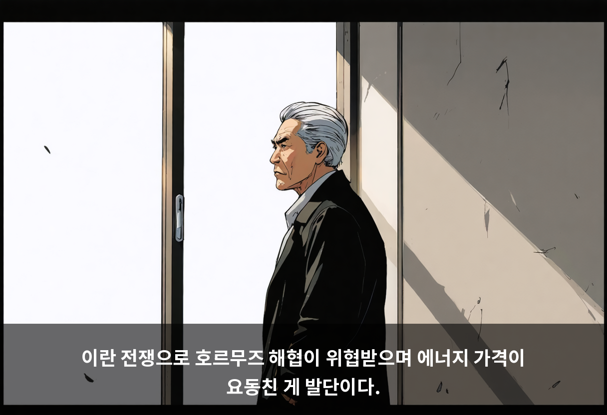 이란 전쟁으로 호르무즈 해협이 위협받으며 에너지 가격이 요동친 게 발단이다.