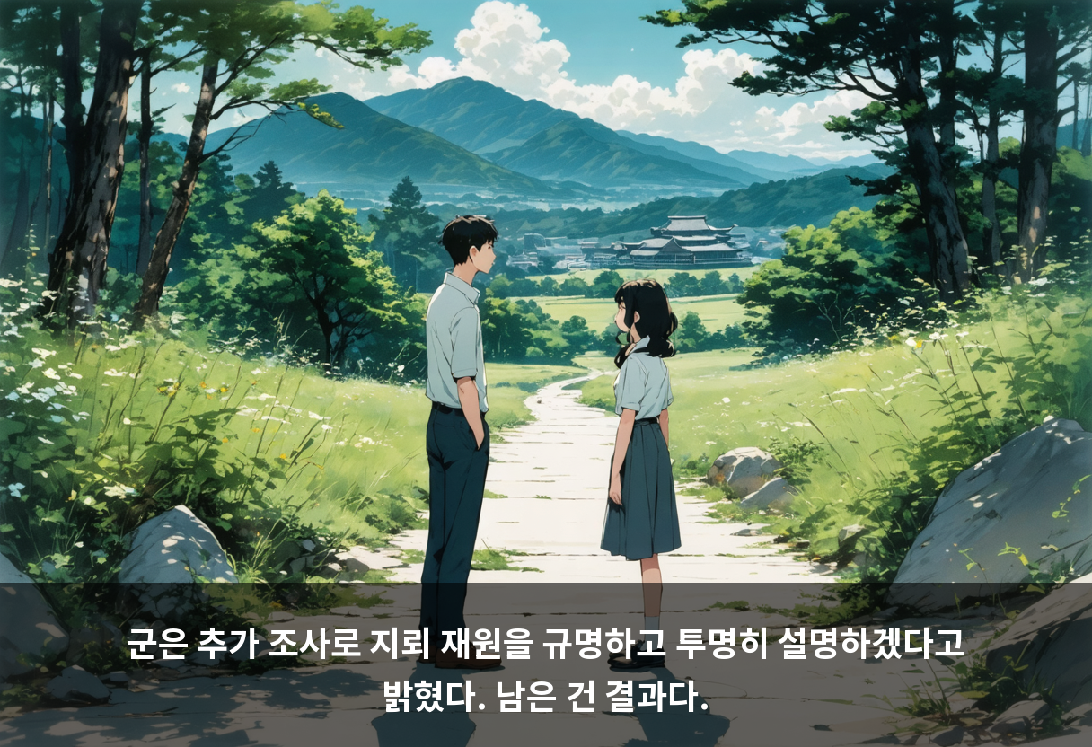 군은 추가 조사로 지뢰 재원을 규명하고 투명히 설명하겠다고 밝혔다. 남은 건 결과다.
