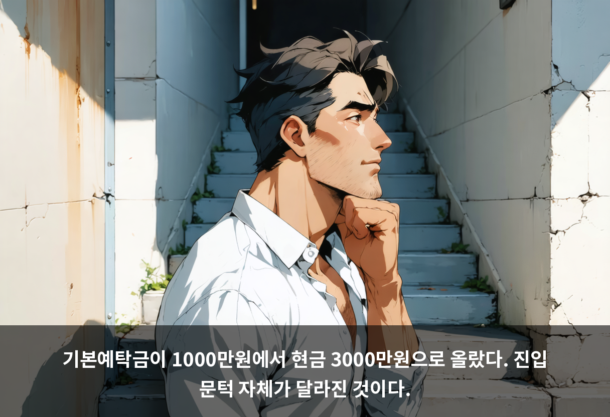 기본예탁금이 1000만원에서 현금 3000만원으로 올랐다. 진입 문턱 자체가 달라진 것이다.