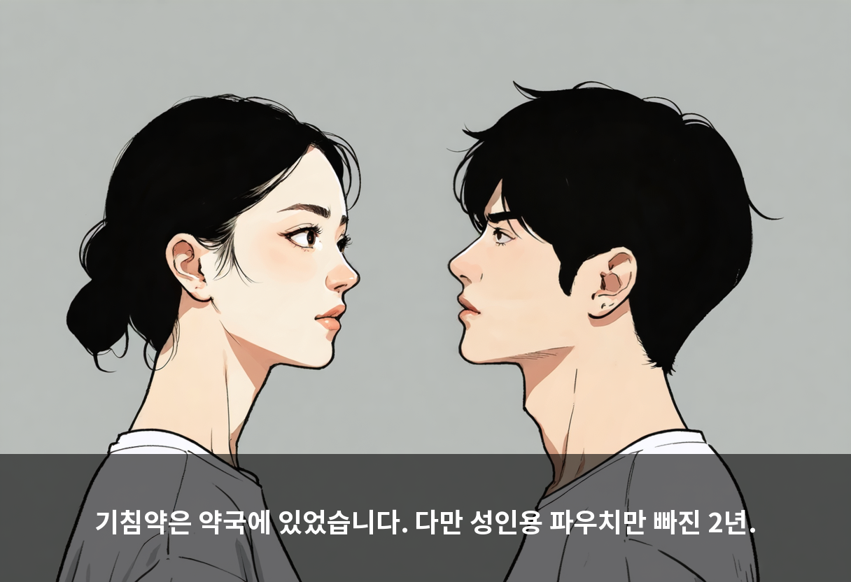 기침약은 약국에 있었습니다. 다만 성인용 파우치만 빠진 2년.