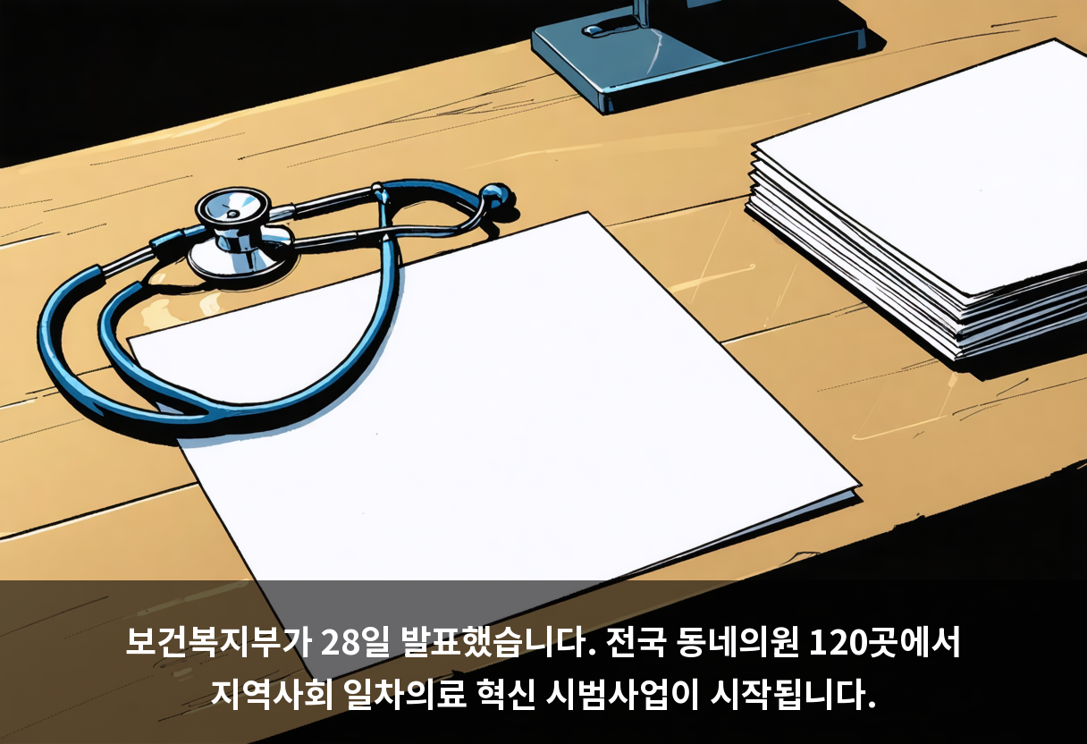 보건복지부가 28일 발표했습니다. 전국 동네의원 120곳에서 지역사회 일차의료 혁신 시범사업이 시작됩니다.