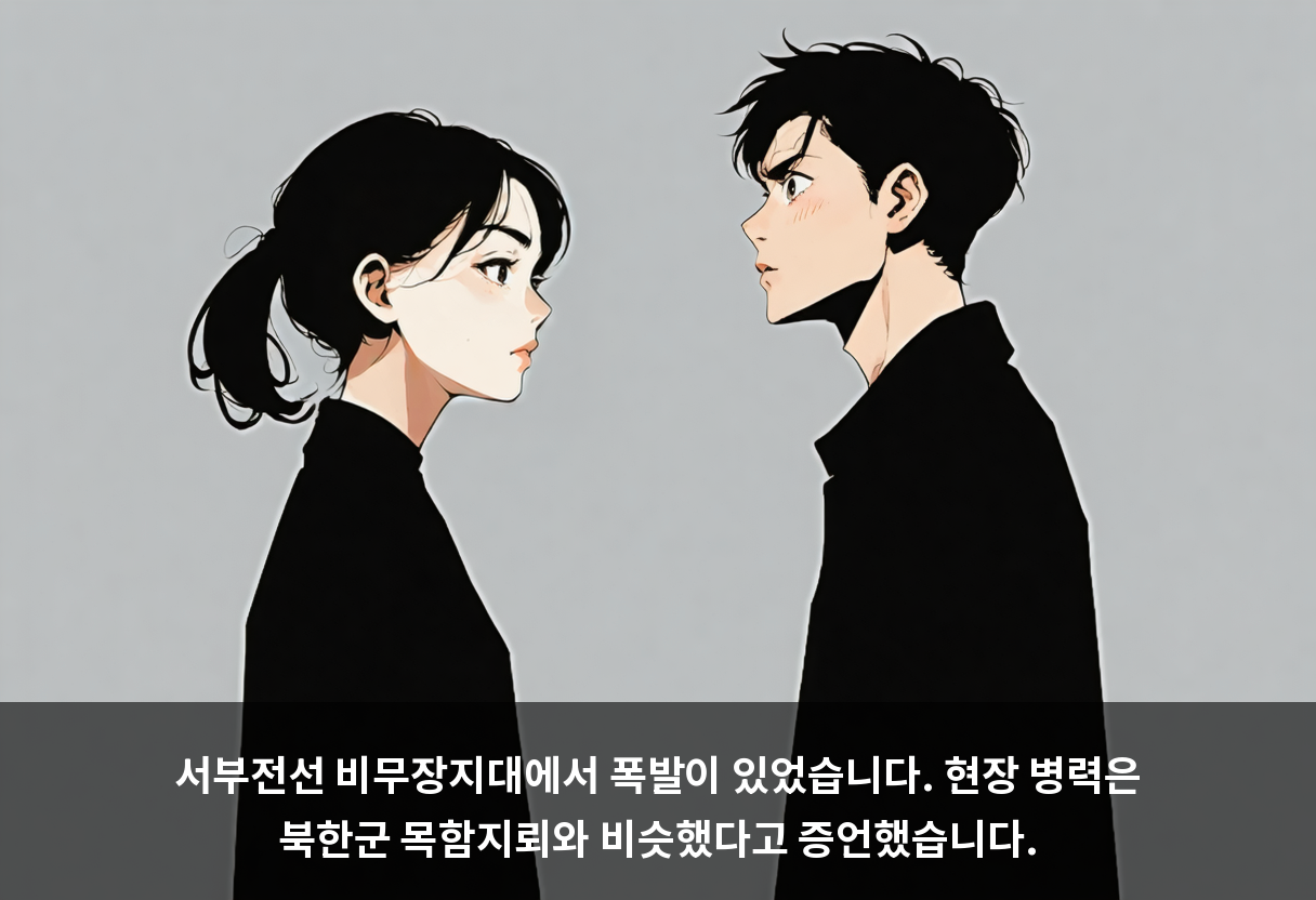 DMZ 폭발 현장에 있던 병력, 서로 다른 말을 하고 있습니다 🧩