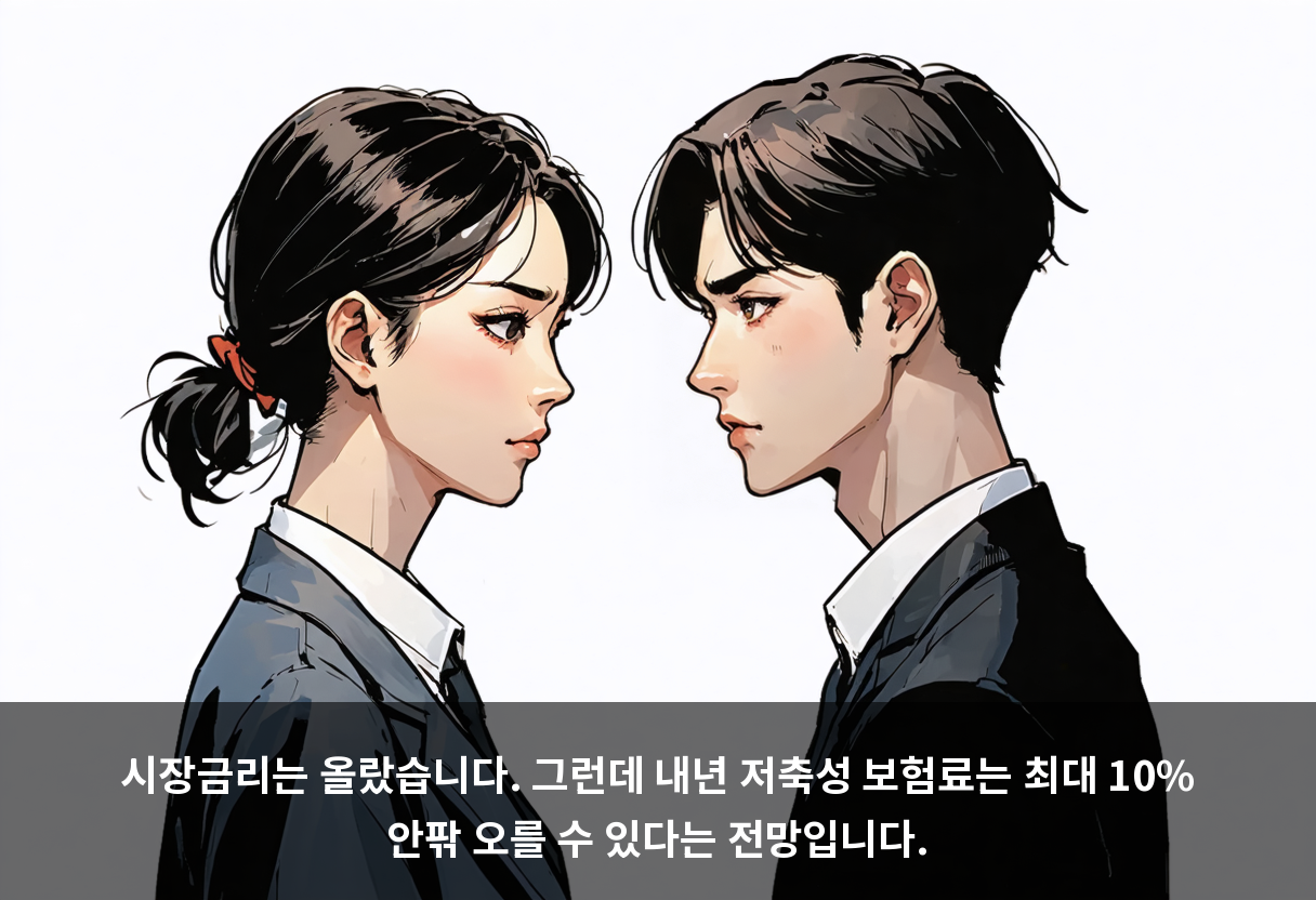 국고채 금리는 1.4%포인트 올랐는데, 저축보험 이율은 내려갔습니다 🧾