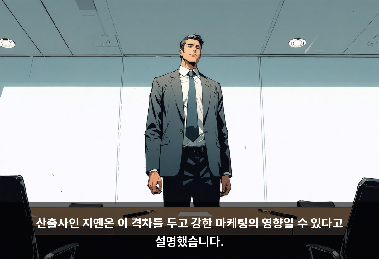 산출사인 지옌은 이 격차를 두고 강한 마케팅의 영향일 수 있다고 설명했습니다.