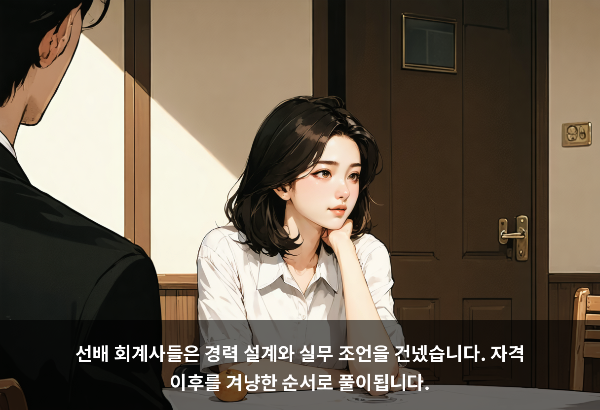 선배 회계사들은 경력 설계와 실무 조언을 건넸습니다. 자격 이후를 겨냥한 순서로 풀이됩니다.