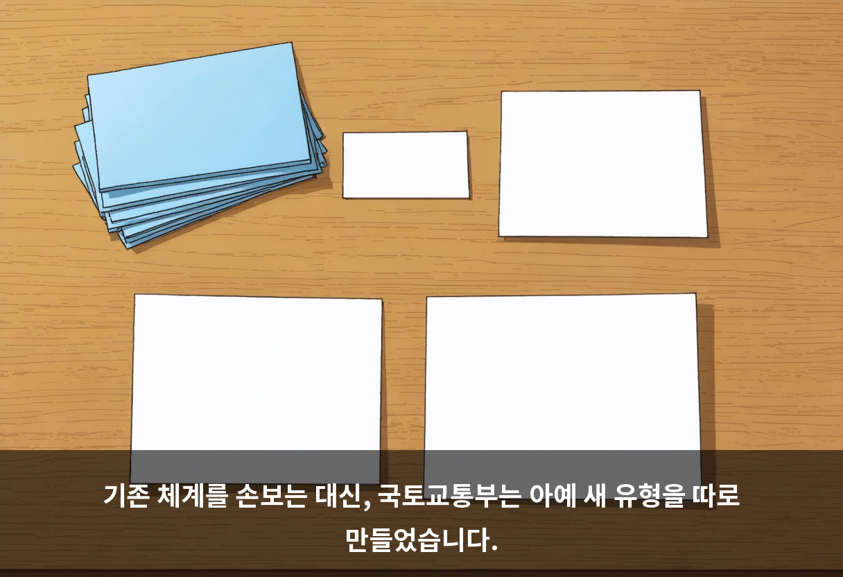 기존 체계를 손보는 대신, 국토교통부는 아예 새 유형을 따로 만들었습니다.