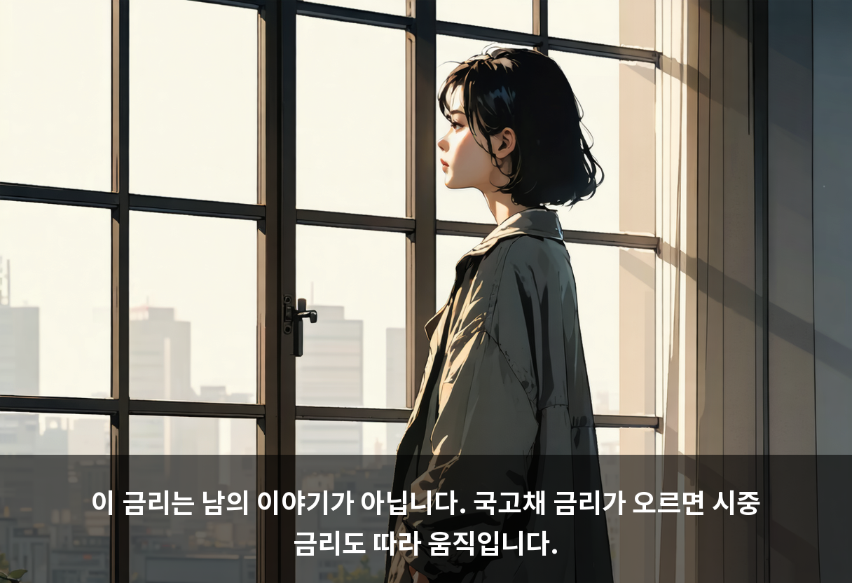 이 금리는 남의 이야기가 아닙니다. 국고채 금리가 오르면 시중 금리도 따라 움직입니다.