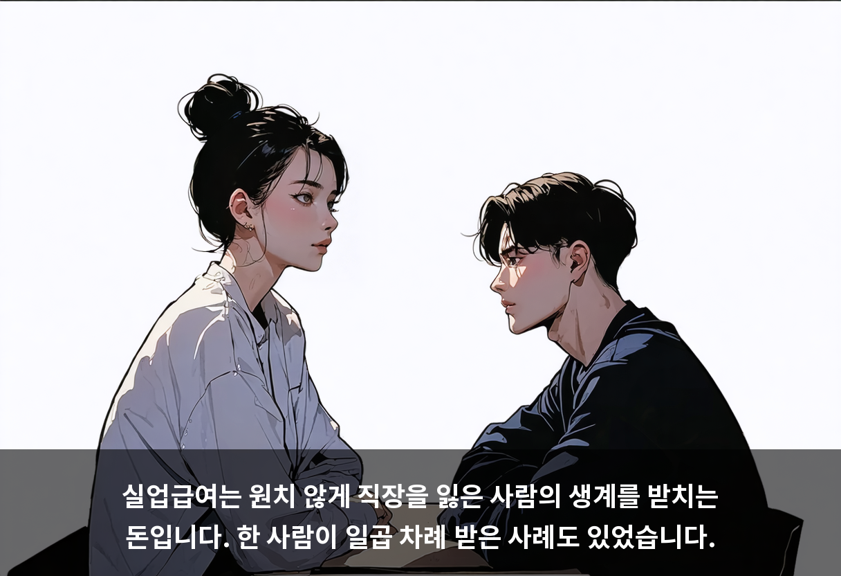 실업급여는 원치 않게 직장을 잃은 사람의 생계를 받치는 돈입니다. 한 사람이 일곱 차례 받은 사례도 있었습니다.