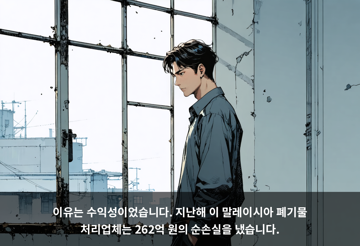 이유는 수익성이었습니다. 지난해 이 말레이시아 폐기물 처리업체는 262억 원의 순손실을 냈습니다.