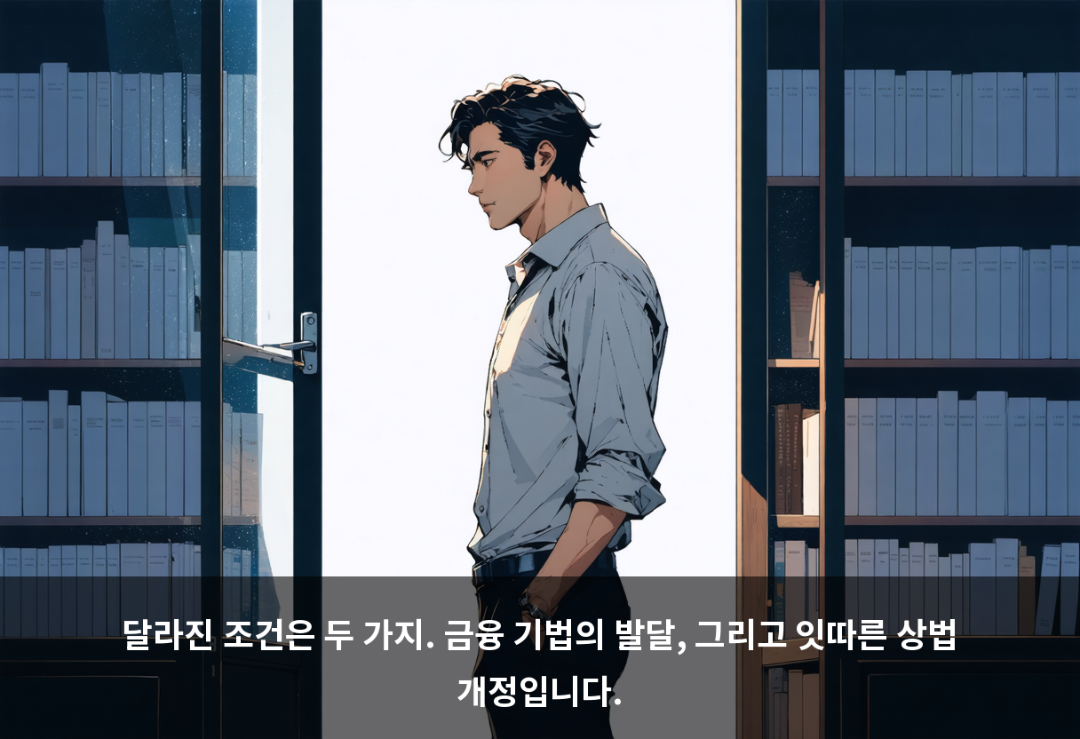 달라진 조건은 두 가지. 금융 기법의 발달, 그리고 잇따른 상법 개정입니다.