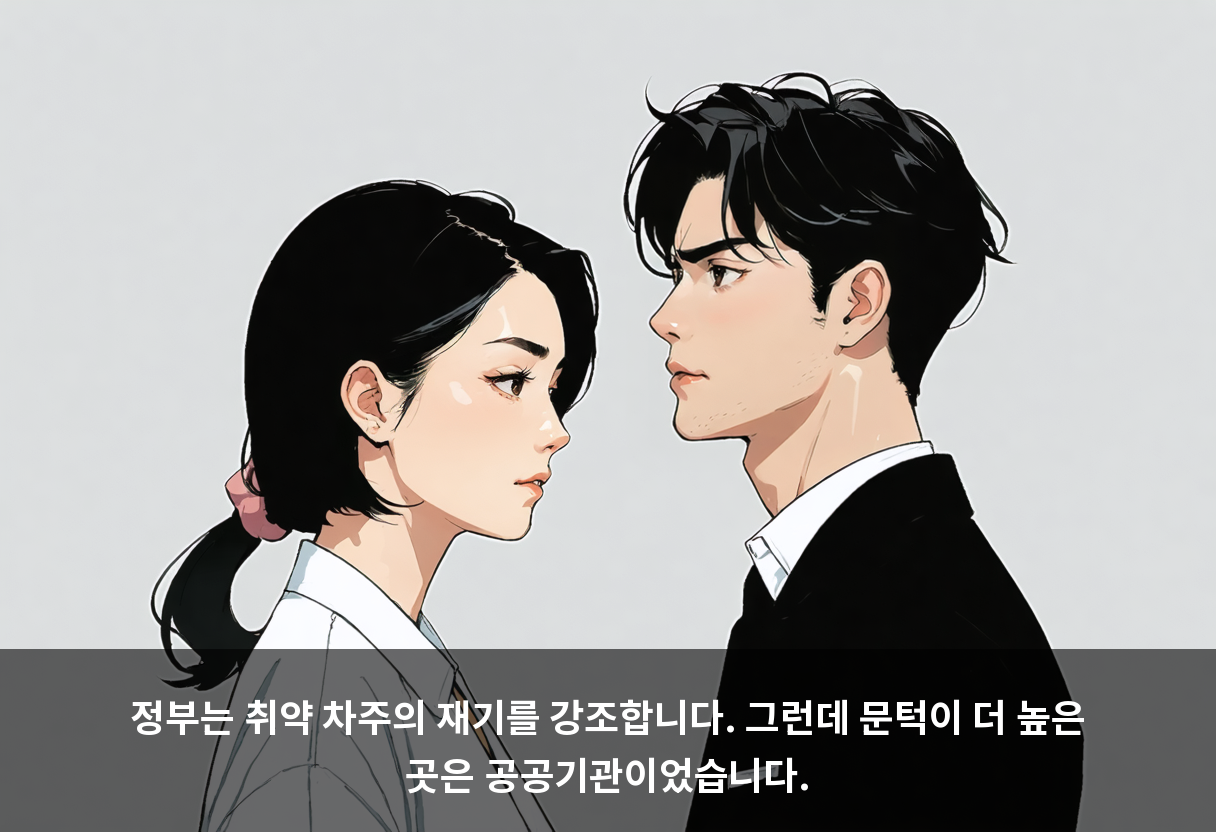 정부는 취약 차주의 재기를 강조합니다. 그런데 문턱이 더 높은 곳은 공공기관이었습니다.