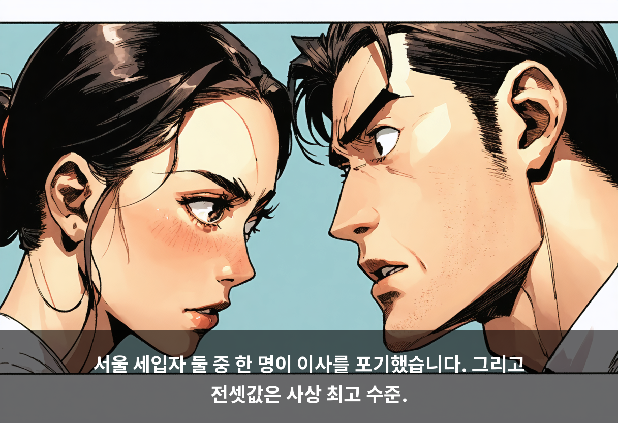 서울 세입자 둘 중 한 명이 이사를 포기했습니다. 그리고 전셋값은 사상 최고 수준.
