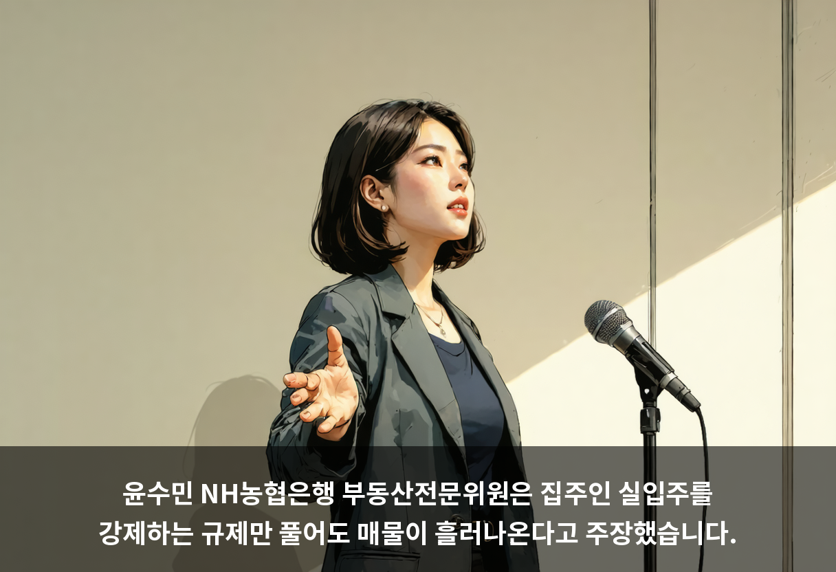 윤수민 NH농협은행 부동산전문위원은 집주인 실입주를 강제하는 규제만 풀어도 매물이 흘러나온다고 주장했습니다.