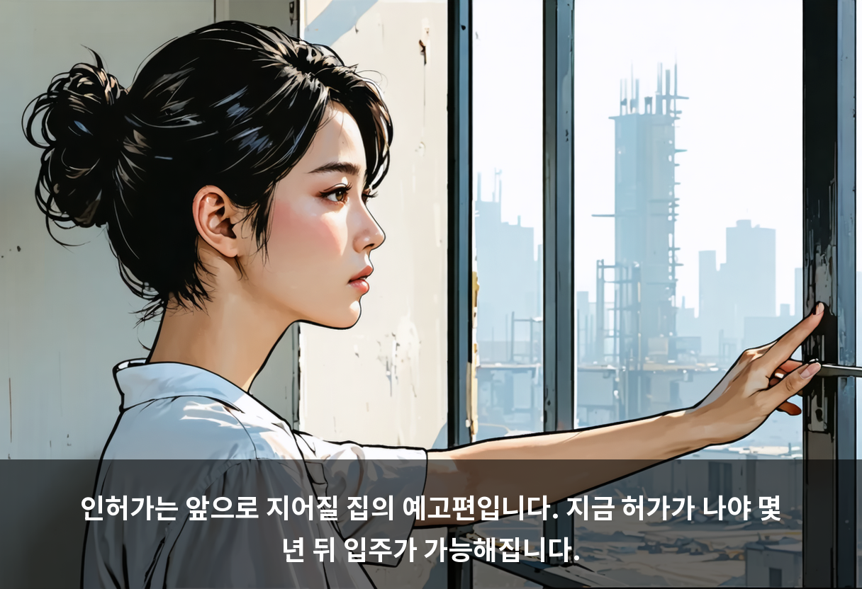 인허가는 앞으로 지어질 집의 예고편입니다. 지금 허가가 나야 몇 년 뒤 입주가 가능해집니다.