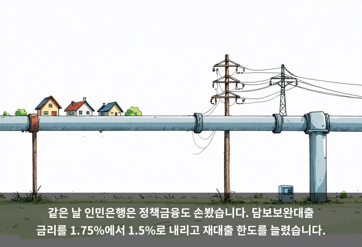 같은 날 인민은행은 정책금융도 손봤습니다. 담보보완대출 금리를 1.75%에서 1.5%로 내리고 재대출 한도를 늘렸습니다.