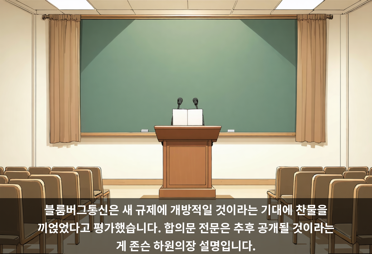 블룸버그통신은 새 규제에 개방적일 것이라는 기대에 찬물을 끼얹었다고 평가했습니다. 합의문 전문은 추후 공개될 것이라는 게 존슨 하원의장 설명입니다.