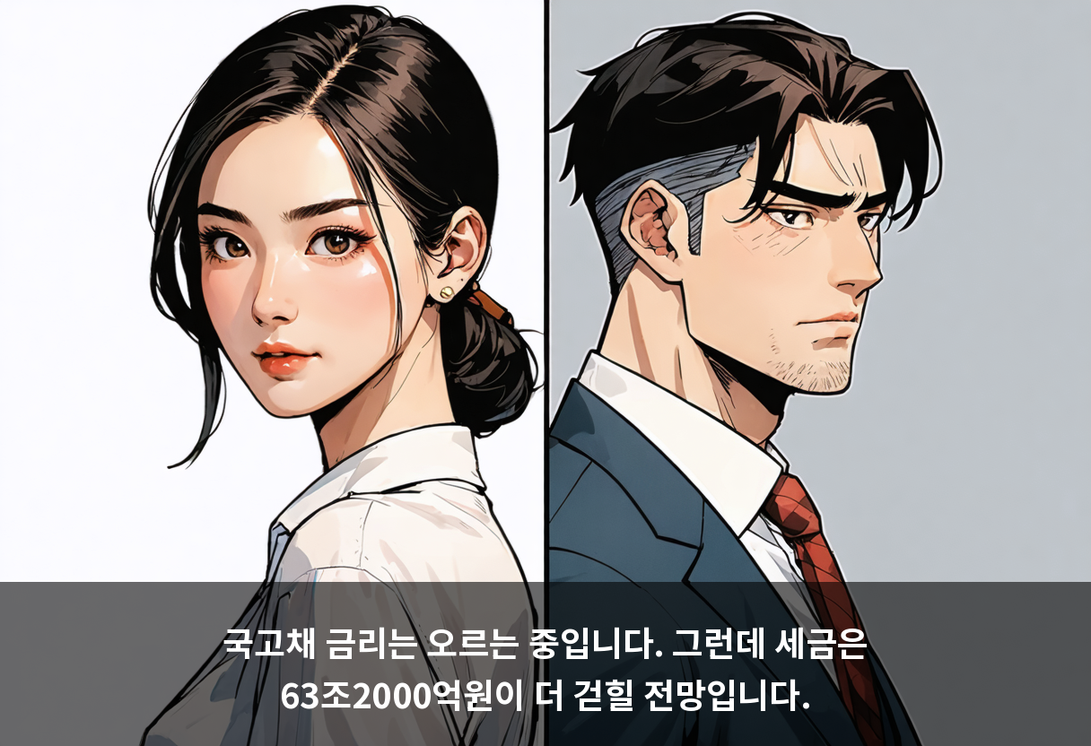 국고채 금리는 오르는 중입니다. 그런데 세금은 63조2000억원이 더 걷힐 전망입니다.
