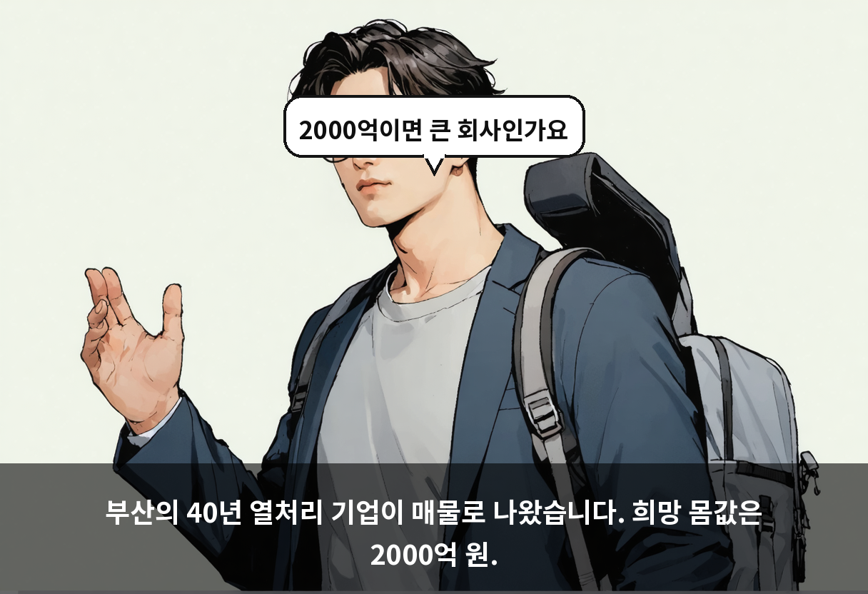 부산의 40년 열처리 기업이 매물로 나왔습니다. 희망 몸값은 2000억 원.
