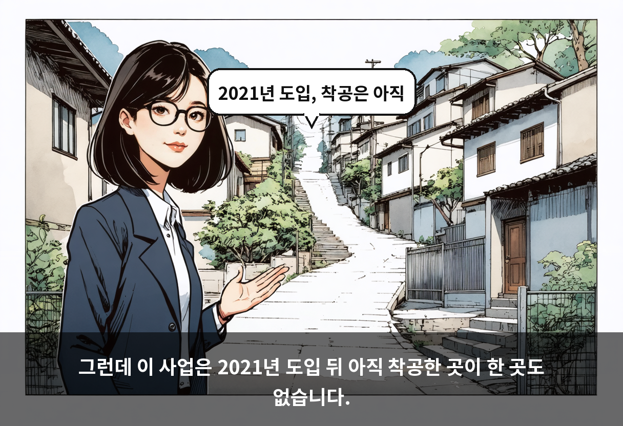 그런데 이 사업은 2021년 도입 뒤 아직 착공한 곳이 한 곳도 없습니다.