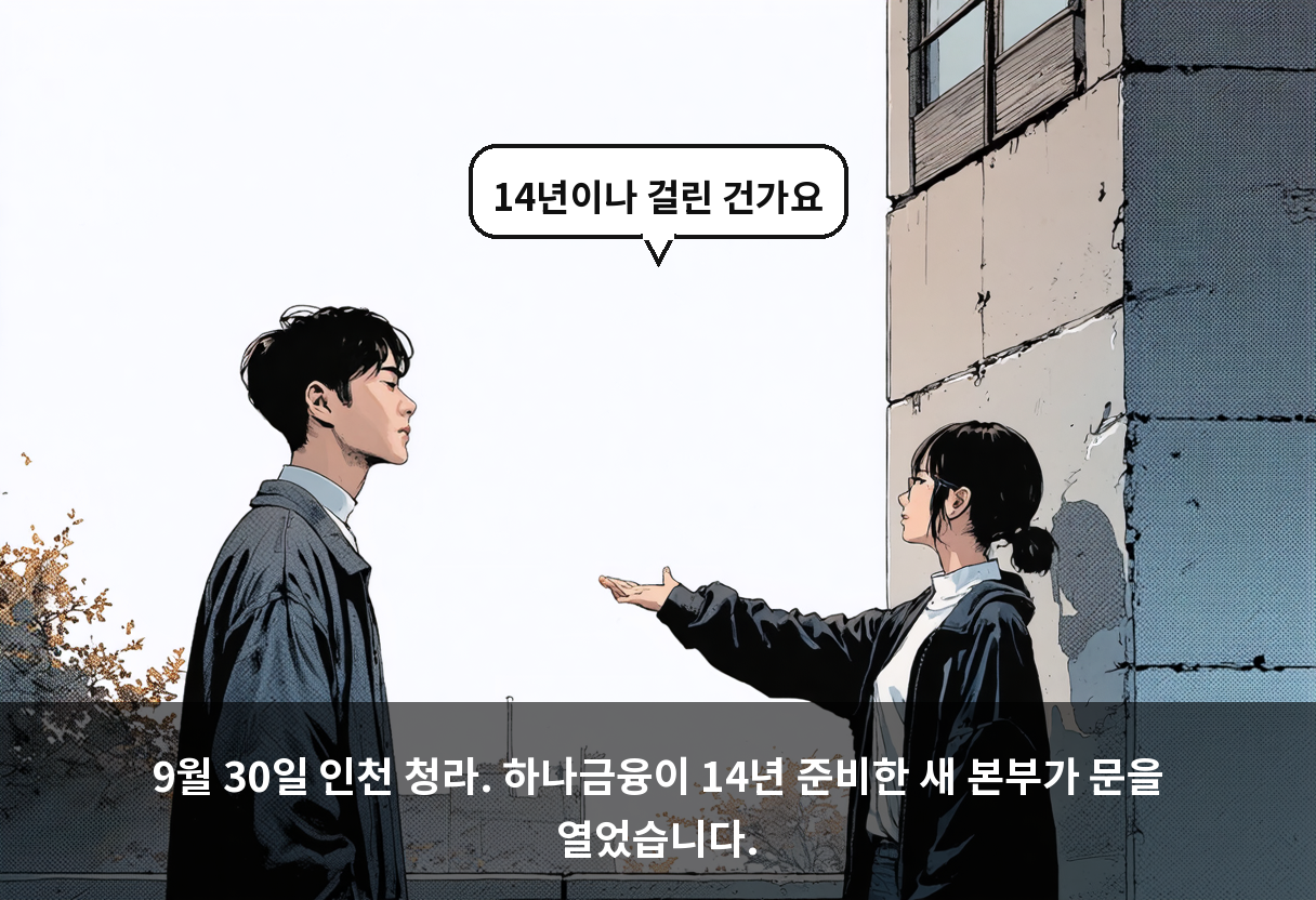 금융 | 하나금융 청라 HQ, 명동 떠나 인천으로 4,000명이 모인다 🛤️