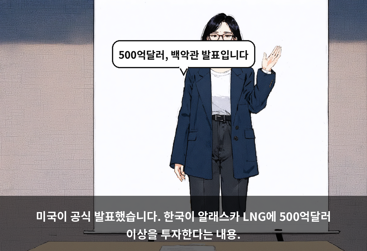 국제 | 알래스카 LNG 500억 달러, 미국이 먼저 발표했다고? 🧊