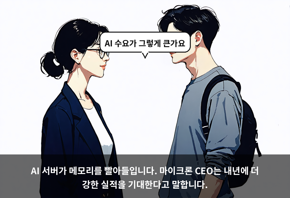 AI 서버가 메모리를 빨아들입니다. 마이크론 CEO는 내년에 더 강한 실적을 기대한다고 말합니다.