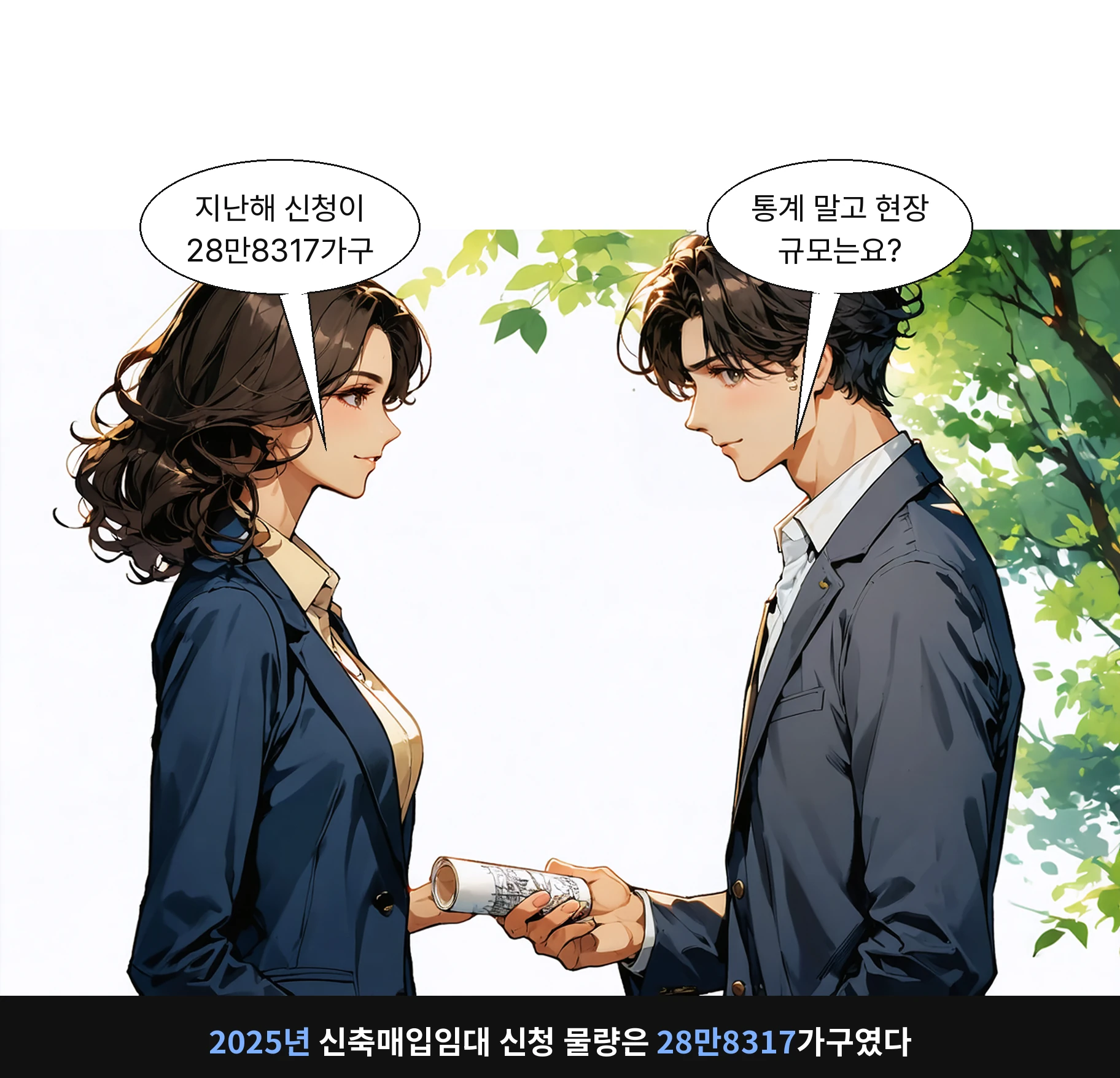 2025년 신축매입임대 신청 물량은 28만8317가구였다