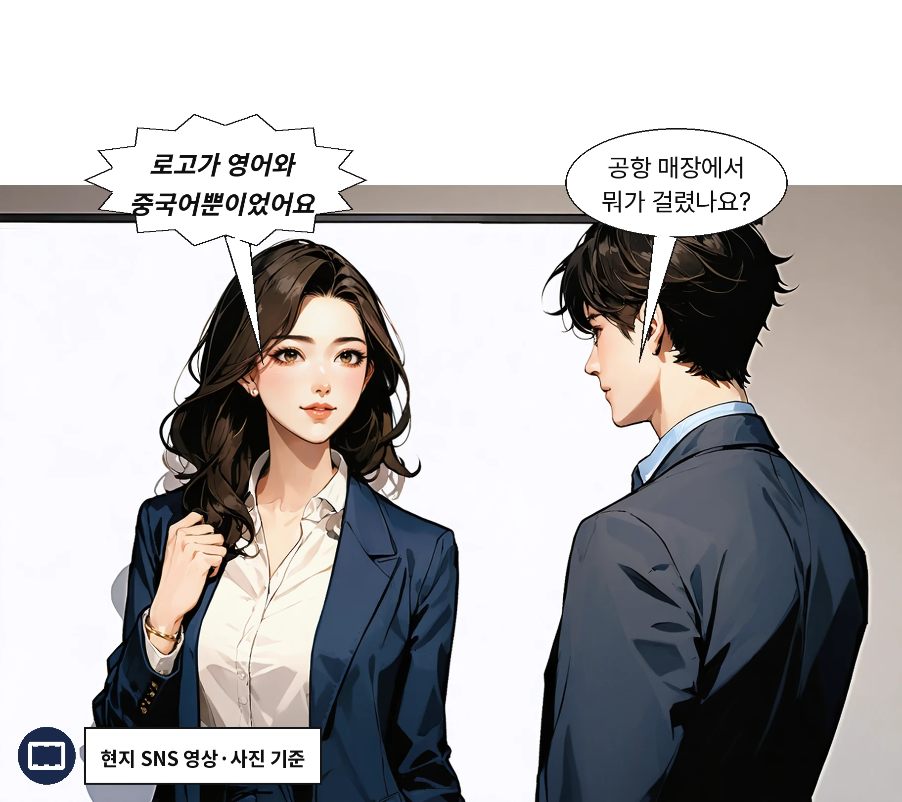 현지 SNS 영상에 위구르어 안내 문구는 보이지 않았다