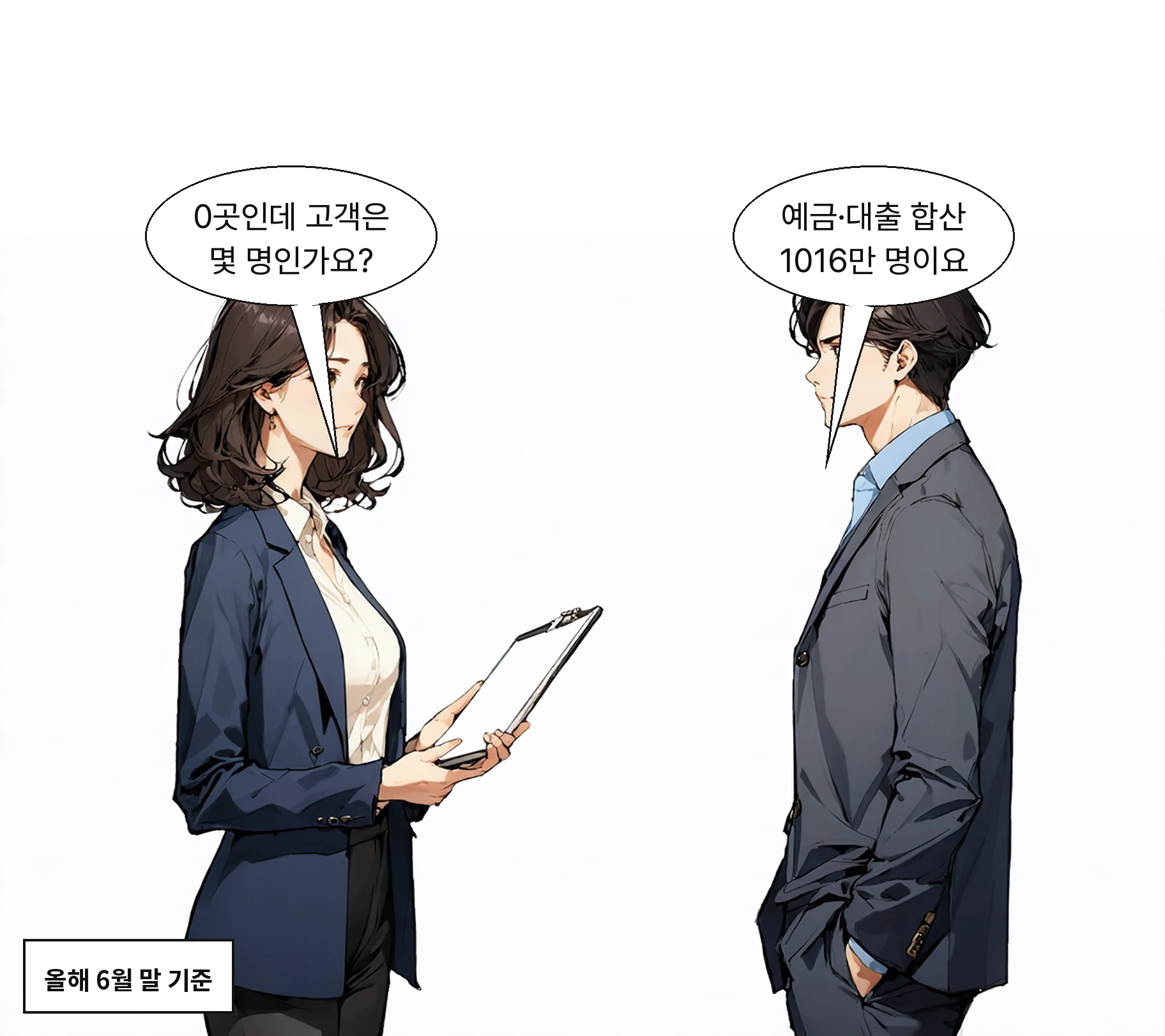 6월 말 예금 거래자 647만 3529명, 대출 369만 5741명을 단순 합산한 수치다